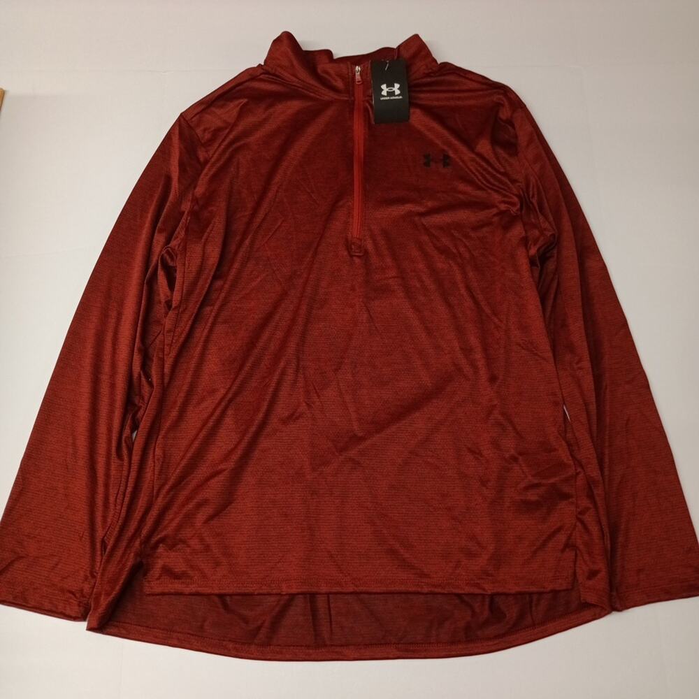 Under Armour Men's Tech Vent 1/2 Zip Pullover Size 2XL XXL Red 1382184 840